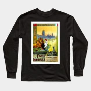 Paris a Londres,Chemin de Fer du Nord Long Sleeve T-Shirt